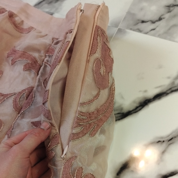 Anthropologie Pink A-Line Skirt - Picture 7 of 13